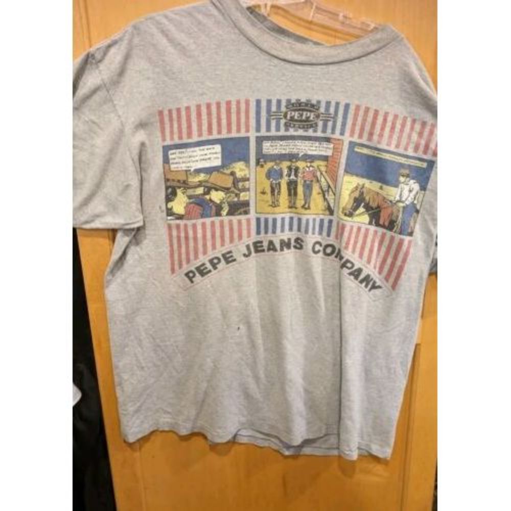 Vintage Men's Pepe Jeans London UK T-Shirt - Size XL Thrashed‎